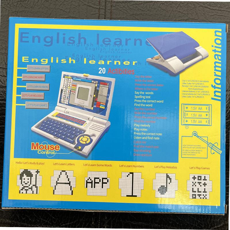Children's Early Educational ABC Learning Laptop Computer Educational Toy Battery Plastic Cartoon Design Unisex Low Price