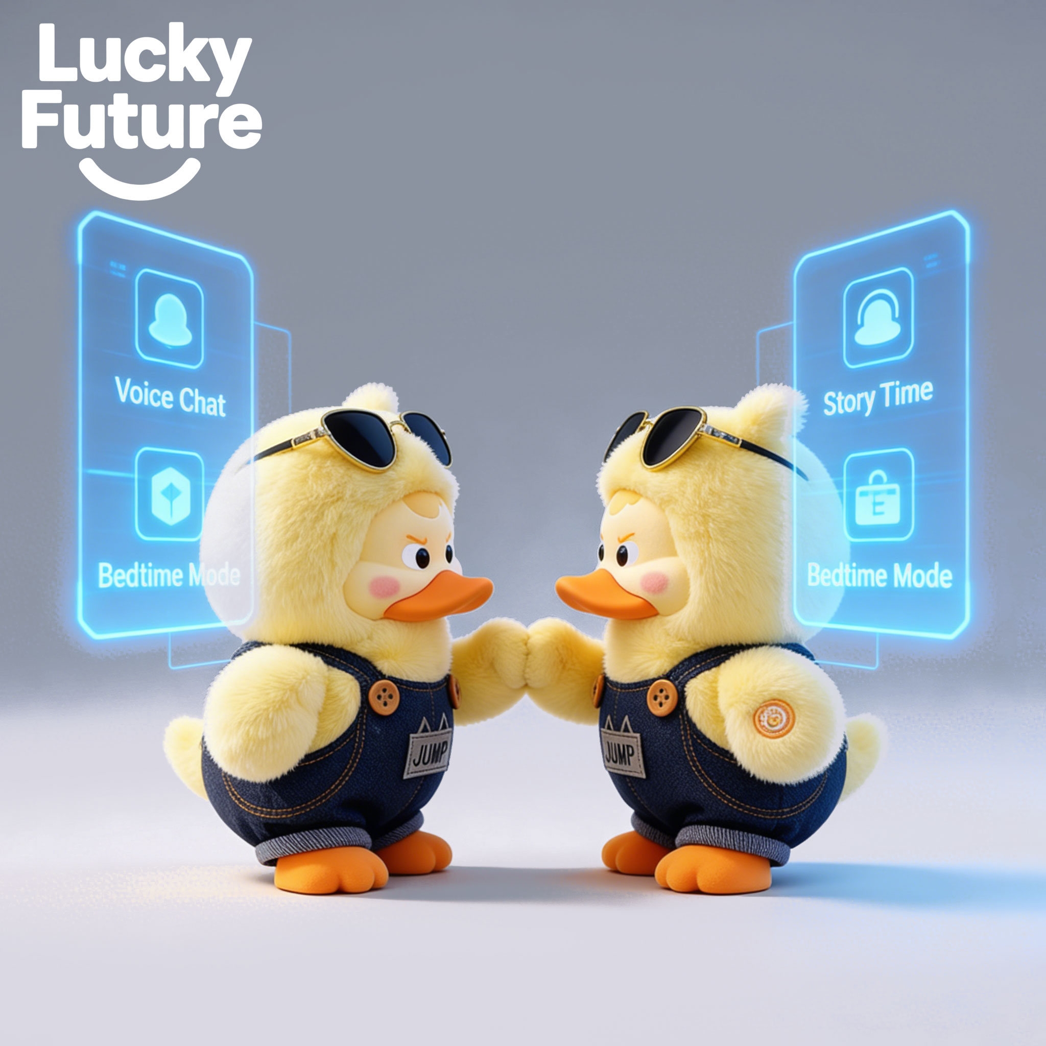 Lulu Duck Companionship Robot Gadget App-Enabled Voice Control Plush