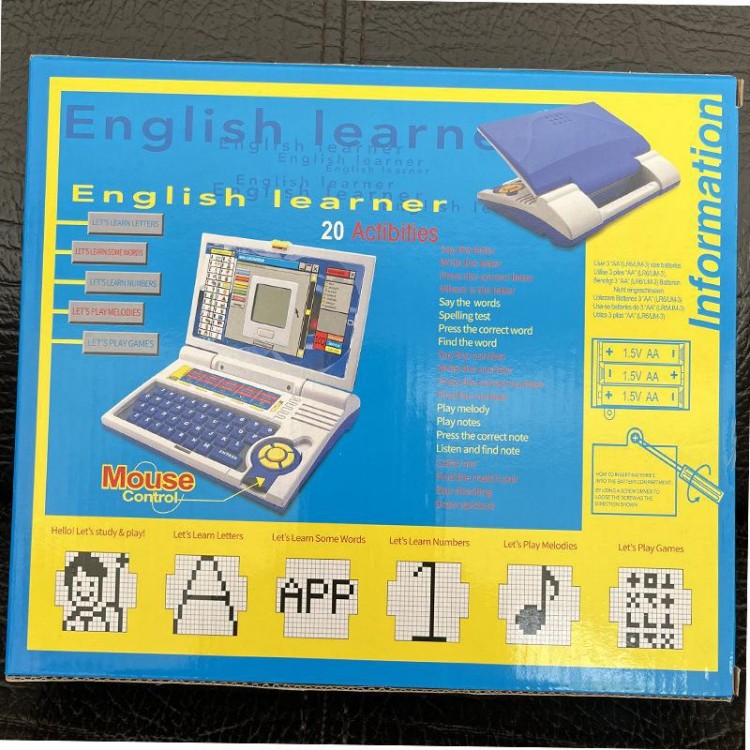 Learning Laptop Side View