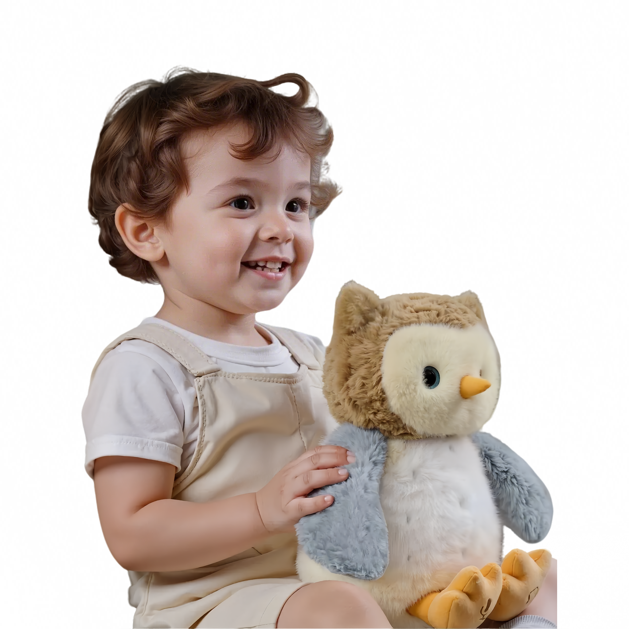Wholesale Custom Electric Voice Recorder Repeat Singing Talking Remote Control Cute Plush Animal Toy Owl EJOGPUP for Kids 0-7