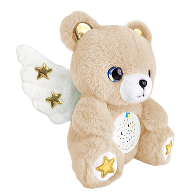 Children's Interactive AI Bear Plush Toy with Detachable & Washable Design Built-in Battery for Educational Play Ages 4-8