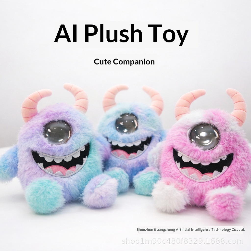 Hot-selling AI Smart Super Soft Plush Doll Talking Companion Electronic Pet Robot Comforter Mesh Washed for Birthday 8-13 Years