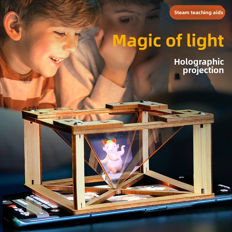 3D Optical Illusion Holographic Projection Box Educational Toy