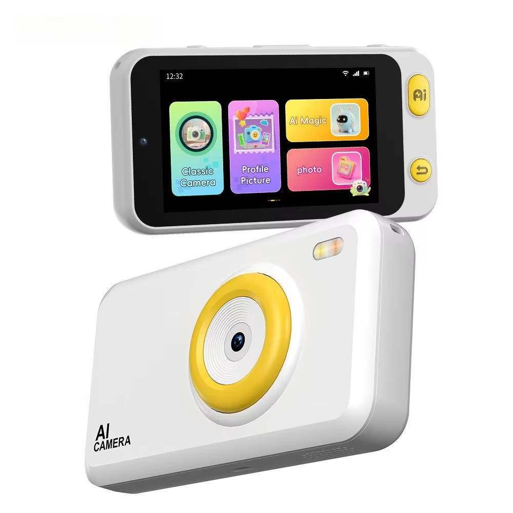 Kids AI Toy Camera Language Learning Object Recognition 13MP Visual Learning Device Plastic Lithium 4'' IPS Screen 1700mAh