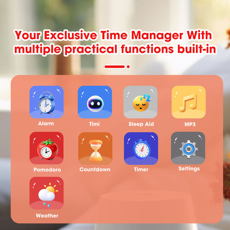 Intelligent Interactive Time Manager Alarm Clock Talking Reading Learning Machine Smart Dog Robot Toys Kids Educational Plastic