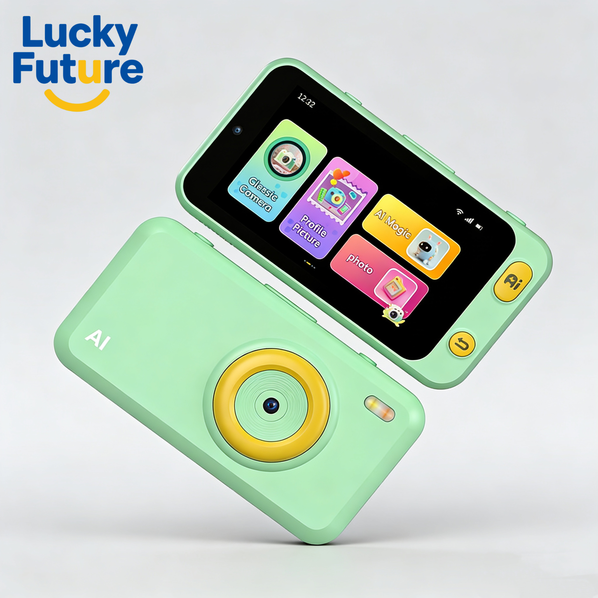 Kids AI Toy Camera Language Learning Object Recognition 13MP Visual Learning Device Plastic Lithium 4'' IPS Screen 1700mAh