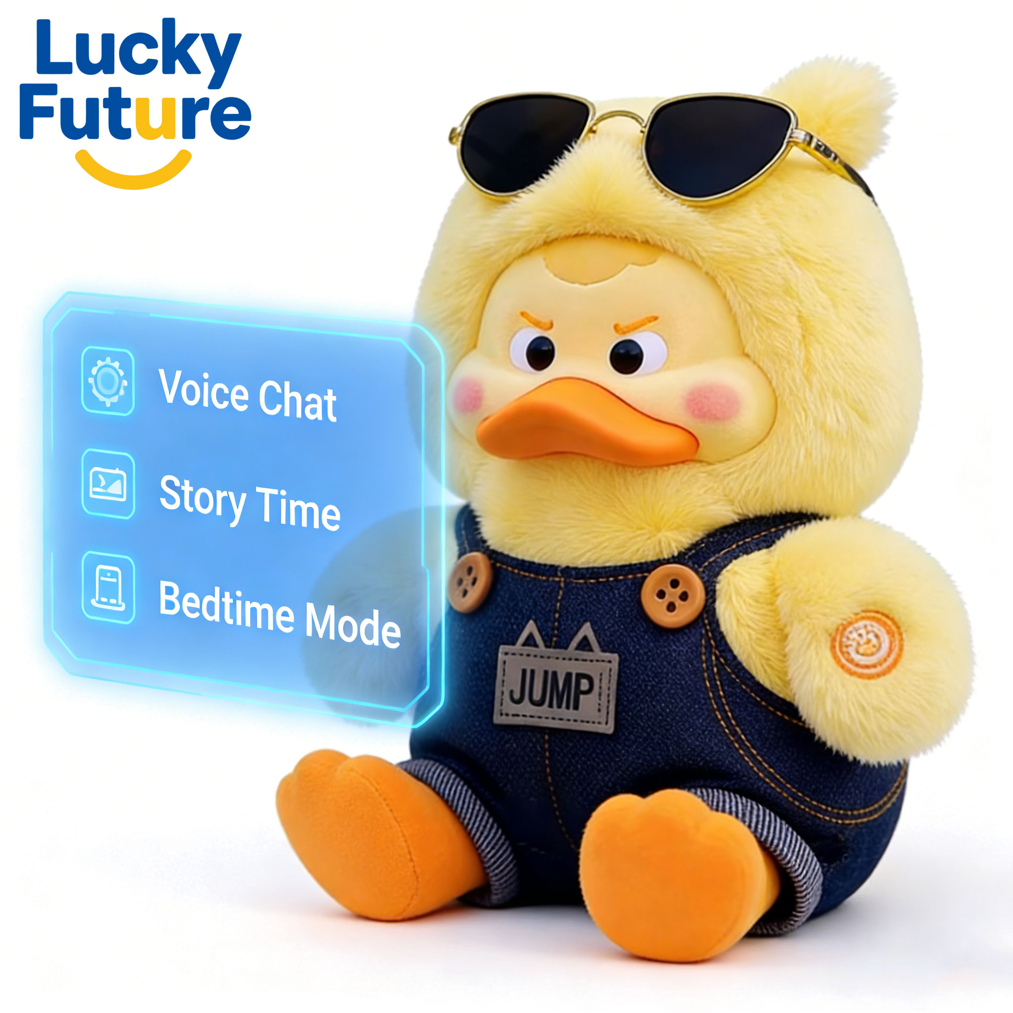 AI Powered Interactive Plush Companion Sensory Toys for Kids with Sound Box Encyclopedia Q&A & Voice Chat