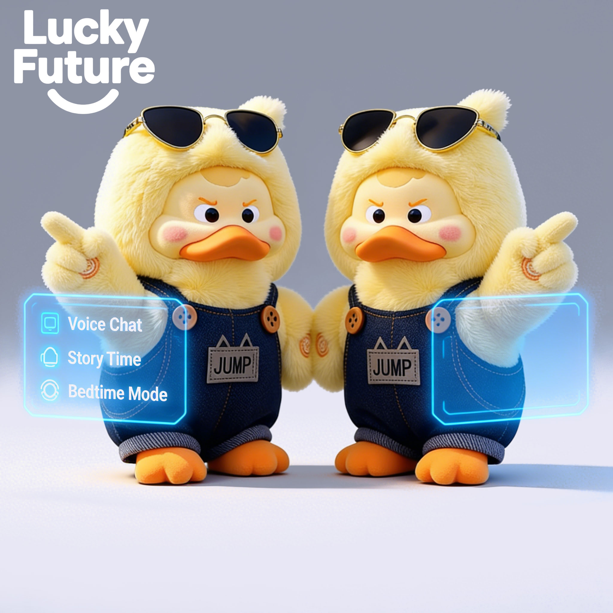 Lulu Duck Plush AI Companion Robot Toy with Emotion Recognition for Kids