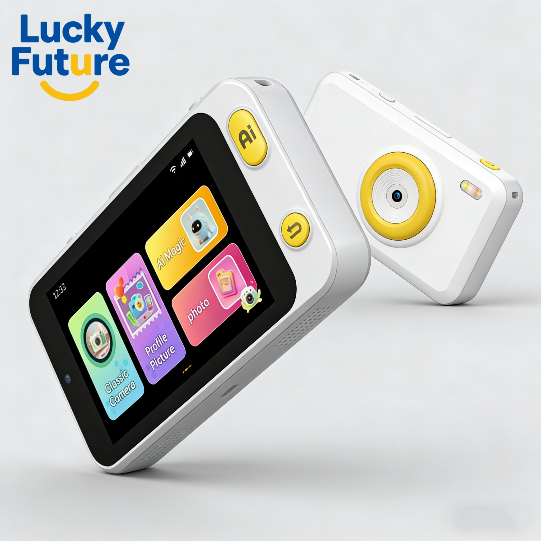 Interactive AI Plastic Battery-Powered Kids Language Learning Camera Toy Educational Object Recognition Projection Games Mini